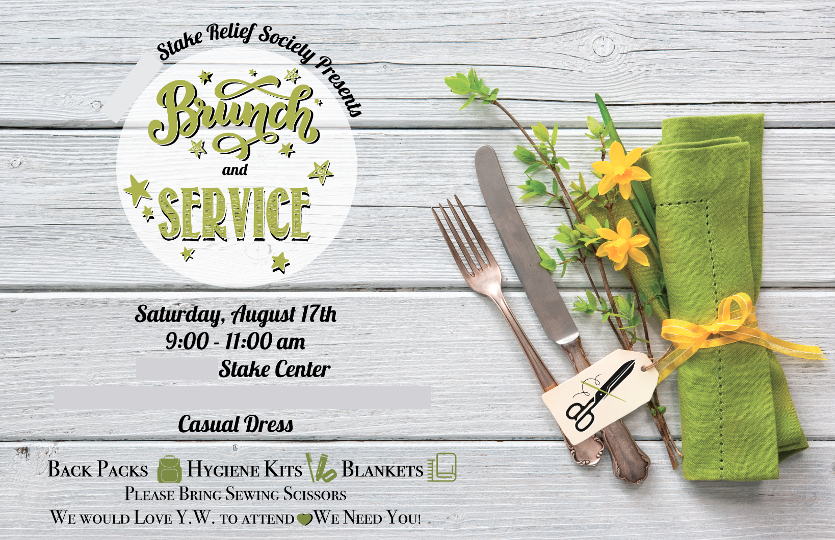 church brunch & service project