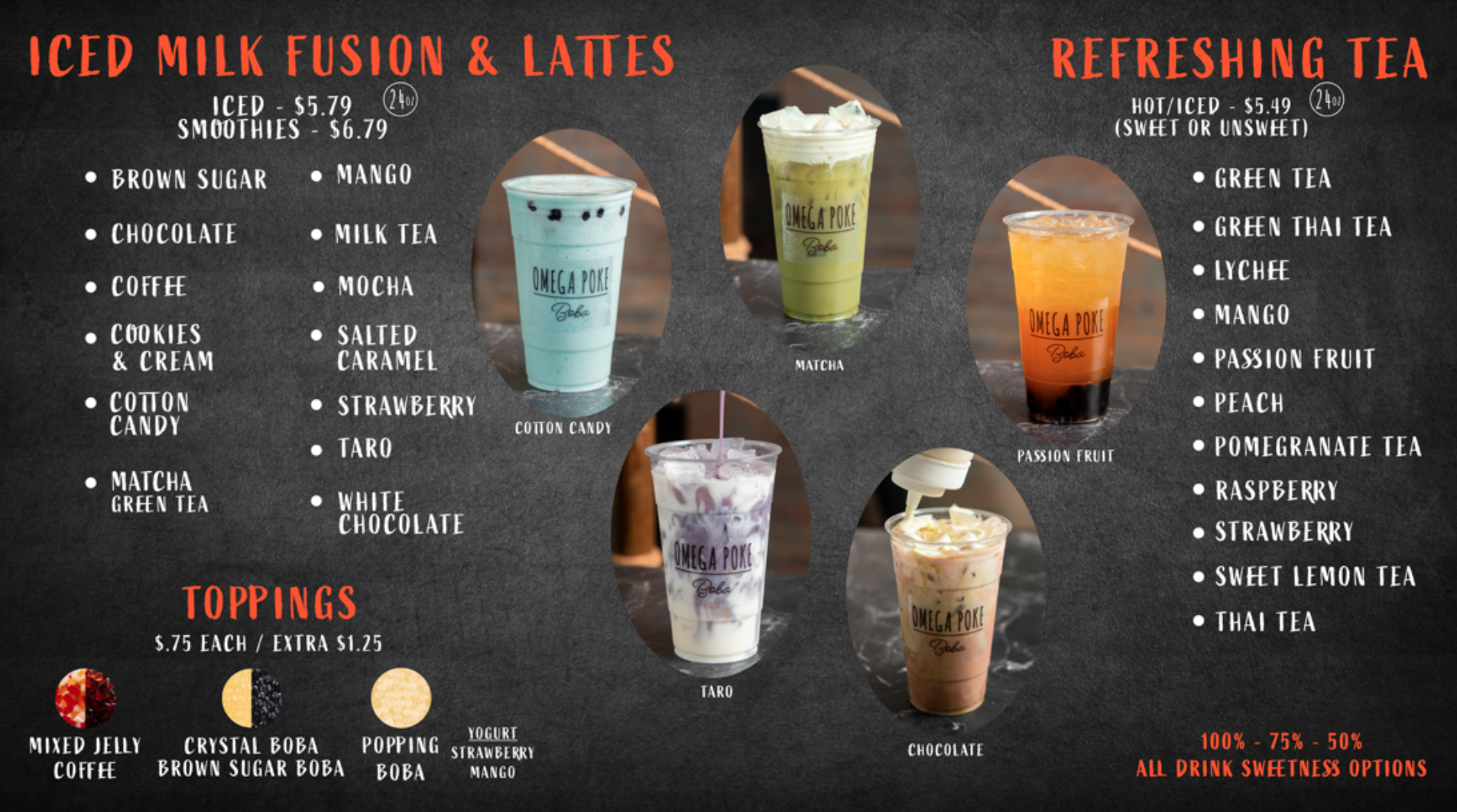 O. Poke & Boba Menu 4
